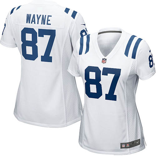 Women's Game Reggie Wayne Nike Jersey White Road - #87 NFL Indianapolis Colts